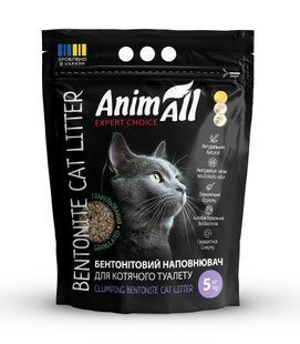 Наповнювач для туалету Бентонітовий наповнювач AnimAll АнімАлл гранульований 5кг