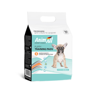 Пелюшки AnimAll Puppy Training Pads для собак та цуценят, 60&times;45 см, 10 штук