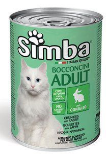 Вологий корм для котів SIMBA Cat Wet кролик 415 г