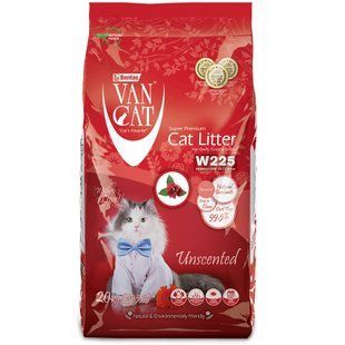 Наповнювач для туалету Van Cat Бентонітовий наповнювач VanCat Natural без запаху для котячого туалету, 20 кг