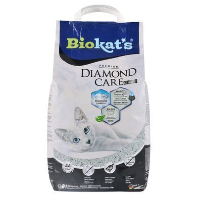 Наповнювач Biokat's Biokats Diamond Classic для котячого туалету, бентонітовий, 8 л