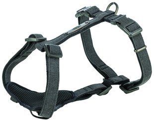 Амуніція для собак Амуніція для собак Шлея Trixie CityStyle H-harness для собак бавовна L&ndash;XL 75&ndash;120 см 25 мм чорна