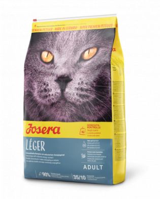 Сухий корм для дорослих котів для виведення шерсті Josera Léger курка рис 400 г