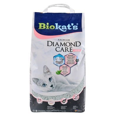Наповнювач Biokat's Biokats Diamond Fresh для котячого туалету, бентонітовий, 8 л