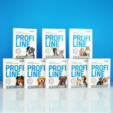 Нашийник Provet Profiline для котів та собак 35 см, зелений (інсектоакарицид)