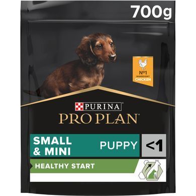 Сухий корм PRO PLAN Small & Mini Puppy Healthy Start для цуценят дрібних порід до року, з куркою, 700 г