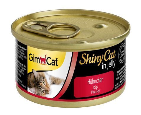 Вологий корм GimCat Shiny Cat для котів, курка, 70 г