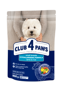 Сухий корм для собак Club 4 Paws Premium ягня рис малі породи 900 г