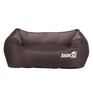 Лежанки Лежанки, будки, двері AnimAll Лежак АnimАll Gama M Mocco спальне місце для собак, мокко, 55х43х17см (АТ 8558)