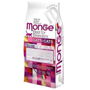 Сухий корм для стерилізованих дорослих котів Monge Cat Sterilised курка з рисом 10 кг
