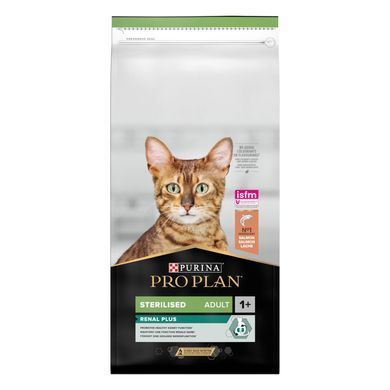 Сухий корм PRO PLAN Sterilised Adult 1+ Renal Plus для дорослих стерилізованих котів, з лосось, 14 кг