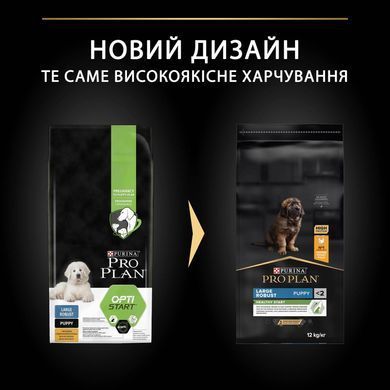 Сухий корм PRO PLAN Large Robust Puppy Healthy Start для цуценят великих порід масивної статури до 2 років, з куркою, 12 кг