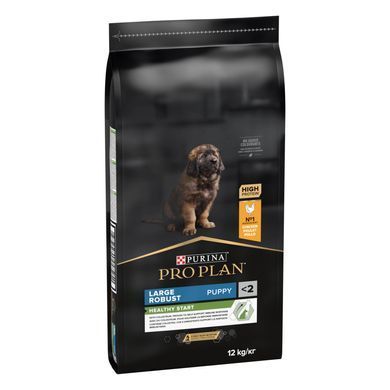 Сухий корм PRO PLAN Large Robust Puppy Healthy Start для цуценят великих порід масивної статури до 2 років, з куркою, 12 кг