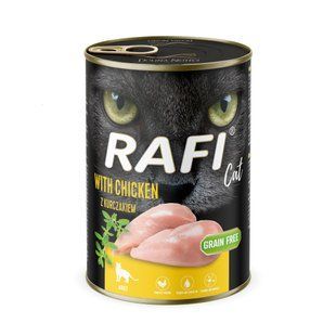 Вологий корм для дорослих котів Dolina Noteci Rafi cat з куркою, 400 г