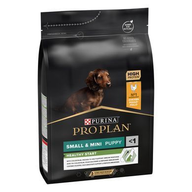 Сухий корм PRO PLAN Small & Mini Puppy Healthy Start для цуценят дрібних порід до року, з куркою, 3 кг