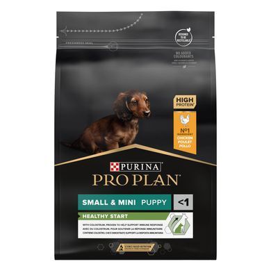 Сухий корм PRO PLAN Small & Mini Puppy Healthy Start для цуценят дрібних порід до року, з куркою, 3 кг