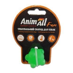 Іграшка AnimAll Fun куля молекула для собак малих порід та котів, зелена, 3 см