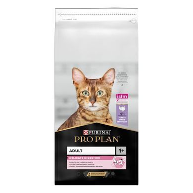 Сухий корм PRO PLAN Adult 1+ Delicate Digestion для дорослих котів з чутливою травною системою, з індичкою, 14 кг