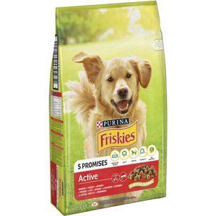 Сухий корм FRISKIES Active для дорослих собак з підвищеною активністю, з яловичиною, 10 кг