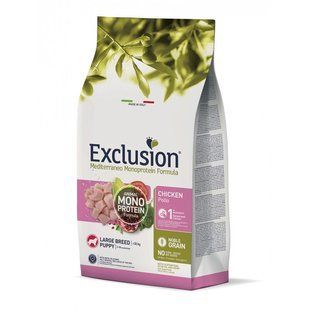 Сухий корм Exclusion Noble Grain Puppy Chicken Large Breed для цуценят великих порід з куркою 12 кг