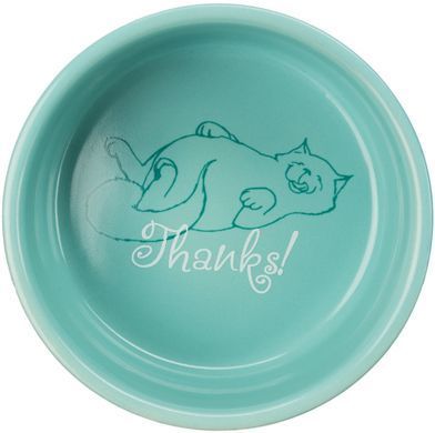 Миска Trixie Thanks for Service для котів, керамічна, 11 см, 300 мл