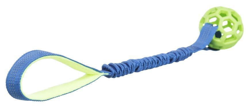 Іграшка Trixie Bungee Tugger з м&rsquo;ячем для собак, 7/48 см (поліестер)