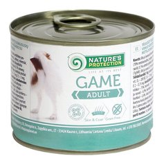 Вологий корм для дорослих собак всіх порід з дичиною Nature's Protection Adult Game 200г