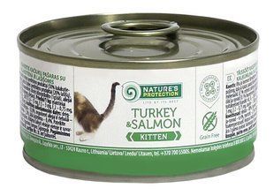 Вологий корм для котів Nature's Protection Kitten Turkey&Salmon 100г