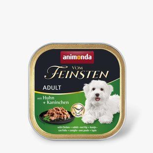 Корм вологий для собак Animonda Vom Feinsten delicious sauce Adult with Chicken + rabbit з куркою і кролик, 150 г