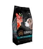 Сухий корм Savory Puppy для цуценят усіх порід, зі свіжою індичкою і куркою, 1 кг