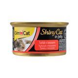 Вологий корм GimCat Shiny Cat для котів, з тунцем та лосось, 70 г