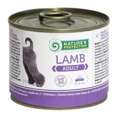 Вологий корм для дорослих собак всіх порід з ягнятиною Nature's Protection Adult Lamb 200г