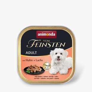 Корм вологий для собак Animonda Vom Feinsten delicious sauce Adult with Chicken + salmon з куркою і лосось, 150 г