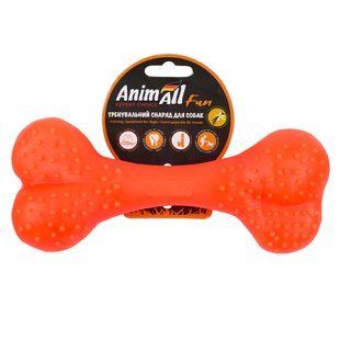 Іграшка AnimAll Fun кістка для собак, помаранчева, 25 см