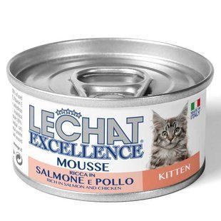Вологий корм для котів Monge LCE Cat Kitten лосось з куркой 85 г