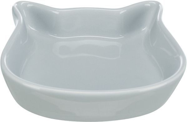 Миска Trixie для котів керамічна в формі котячої голови, 0,25 л, 12 х 12 см