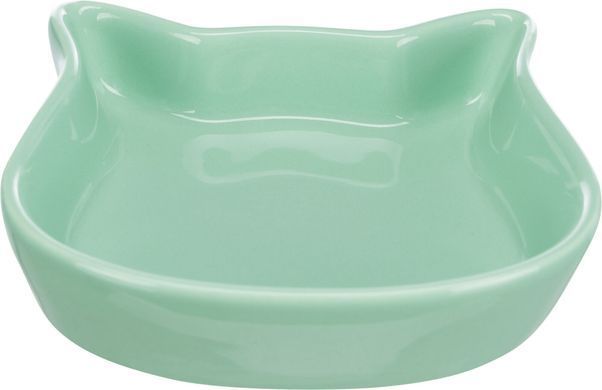 Миска Trixie для котів керамічна в формі котячої голови, 0,25 л, 12 х 12 см