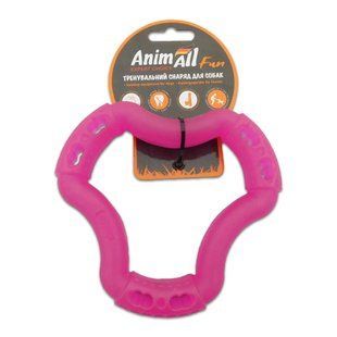 Іграшка AnimAll Fun кільце 6 сторін для собак, фіолетове, 15 см