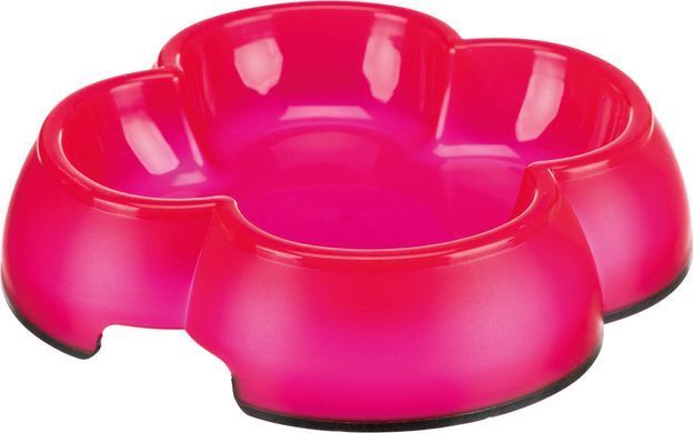 Миска Trixie для котів, прозора, гумова основа, 250 мл, d:12 см (пластик)