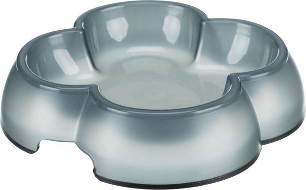 Миска Trixie для котів, прозора, гумова основа, 250 мл, d:12 см (пластик)