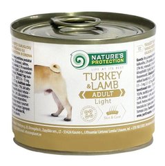 Вологий корм для дорослих собак схильних повноти з індичкою та ягнятиною Nature's Protection Adult Light Turkey&Lamb 200г