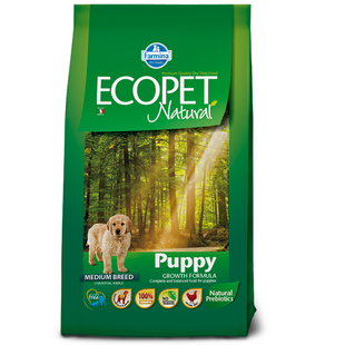 Сухий корм Farmina Ecopet Natural Puppy Medium для цуценят середніх порід, з куркою, 12 кг