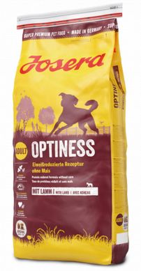 Сухий корм для дорослих собак вибагливим до смаку Josera Optiness ягня та рис 15 кг