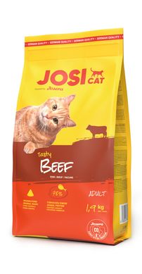 Сухий корм для дорослих котів контроль ваги JosiCat Tasty Beef яловичина 1,9 кг