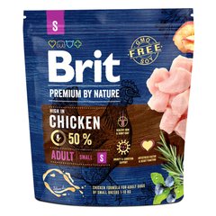 Brit Premium Dog Adult Small S Chicken 1кг арт.170809/526284