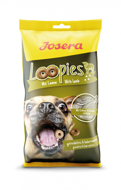 Ласощі для собак Josera Loopies Lamm з ягням 150 г