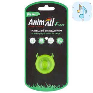 Іграшка AnimAll АnimАll Fun м'яч чортик з пищалкою для собак, 45 мм, жовтий