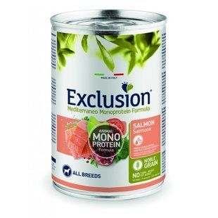 Вологий корм для дорослих собак усіх порід Exclusion Noble Grain Adult Salmon All Breed з лосось 400 г