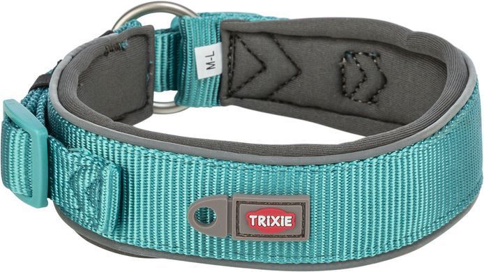 Нашийник Trixie Premium екстраширокий для собак L 46&ndash;55 см 50 мм аква-графіт