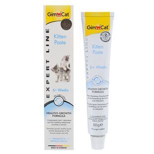 Вітаміни та добавки для котів Вітамінізована паста GimCat Expert Line Kitten для кошенят, 50 г